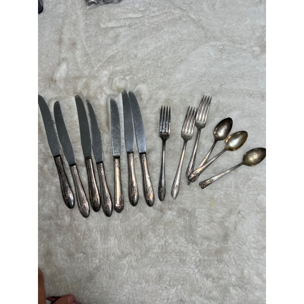 Vintage Oneida Community Tudor Plate Silverware lot